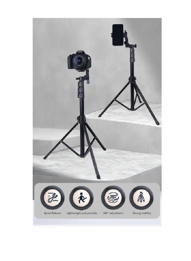 Jmary KP-2206 Multi-functional Adjustable Portable Camera Tripod Cell Phone Holder Floor Stand For Live Streaming - Image 3
