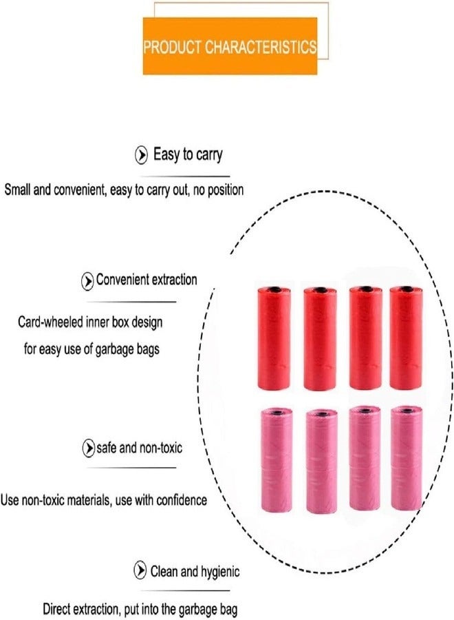 3 Rolls Garbage Bag, Baby Nappy Bag, Pet Waste Bag, Scented Diaper Bag, Trash Bag, Colorful Plastic Bag With Dispenser - Image 3