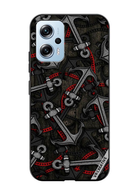 Protective Case Cover For Xiaomi Poco X4 GT Anchor Leggings Design Multicolour