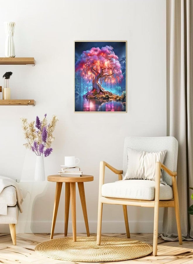 KINPLUB 5D Diamond Painting Kits for Adults, Tree of Life Diamond Painting Kits for Adults Beginners, DIY Full Round Drill Paint by Diamonds, Home Wall Decor 12x12 Inch - Image 2