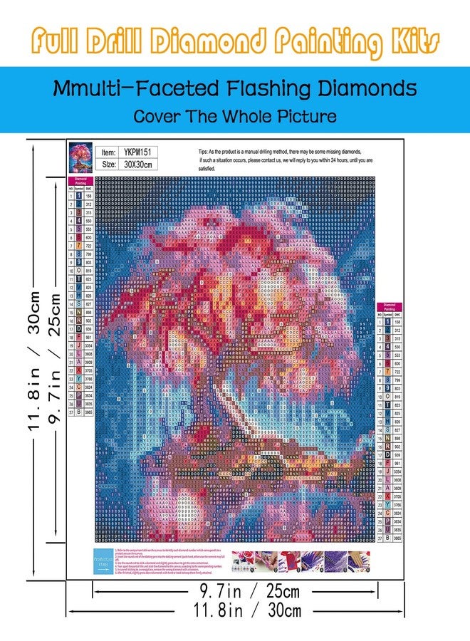 KINPLUB 5D Diamond Painting Kits for Adults, Tree of Life Diamond Painting Kits for Adults Beginners, DIY Full Round Drill Paint by Diamonds, Home Wall Decor 12x12 Inch - Image 3
