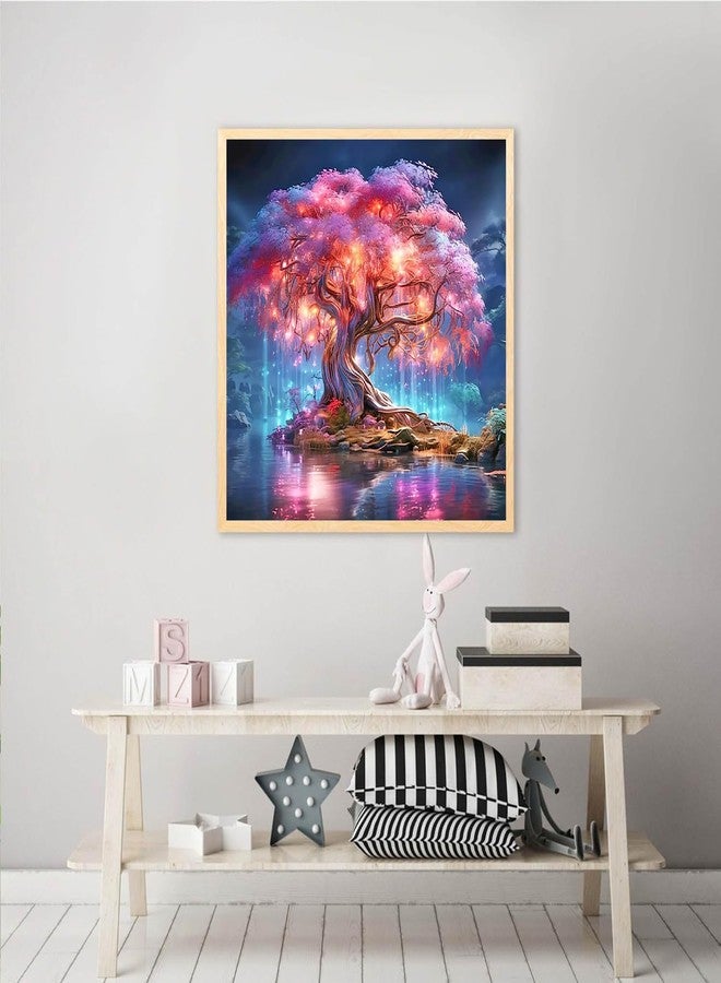 KINPLUB 5D Diamond Painting Kits for Adults, Tree of Life Diamond Painting Kits for Adults Beginners, DIY Full Round Drill Paint by Diamonds, Home Wall Decor 12x12 Inch - Image 4