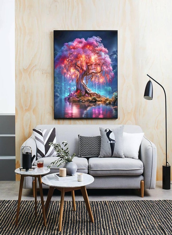 KINPLUB 5D Diamond Painting Kits for Adults, Tree of Life Diamond Painting Kits for Adults Beginners, DIY Full Round Drill Paint by Diamonds, Home Wall Decor 12x12 Inch - Image 5