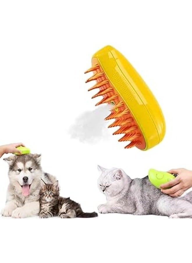 فرشاة وبخاخ لتدليك القطط - تدليك رذاذ كهربائي USB للكلاب والقطط مضاد للتدليك، حمام طائر، شحن USB للقطط، مشط عائم لإزالة الشعر - Image 1