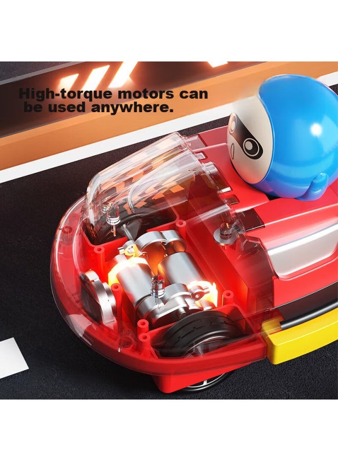 Dimanqi Early Education Toy, Children's Educational Toy, Parent-child Interactive Light And Sound Effects, Remote Control Bumper Car, Two-player Battle - Image 5