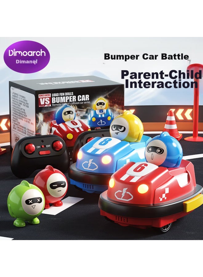 Dimanqi Early Education Toy, Children's Educational Toy, Parent-child Interactive Light And Sound Effects, Remote Control Bumper Car, Two-player Battle - Image 1