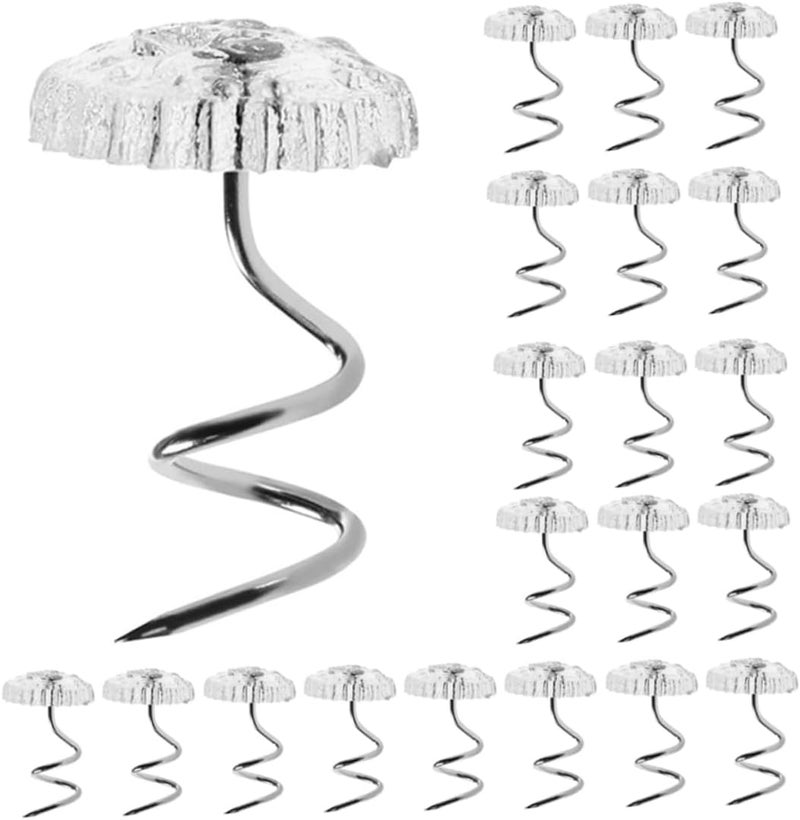 Global mainstream design picks DOITOOL 100pcs Transparent Upholstery Screw Pins Stainless Steel Tacks for Securely Attaching Sofa Covers Bed Skirts and Slipcovers Mechanism for Effortless Use Elegant appearance Classic modern blend design Easy assemble Flat working surface Care processed raw material Longevity optimized build Licensed warehouse stored goods Trendy budget practical design Dense area priority deliver Global easy assemble picks Advanced minimal build Remote village delivery cover Personal & public compatible Easy store & transit build General need oriented design Cost effective fine quality Diverse use resistant crafted quality Compact trendy practical build Wide range usage design Global sizing options Budget friendly trendy design KSA standard compatible design Globally engineered build Trendy economical quality - Image 1