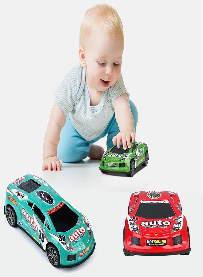 ZOHANINDL 7 inch Friction Power Car Toys Set, Push and Go Pull Back Trucks Wind up Race Car 3 Pack Suitable for Toddlers 3 4 5 6 7 Year Old Kids Toys for Boys and Girls Birthday Party - Image 3