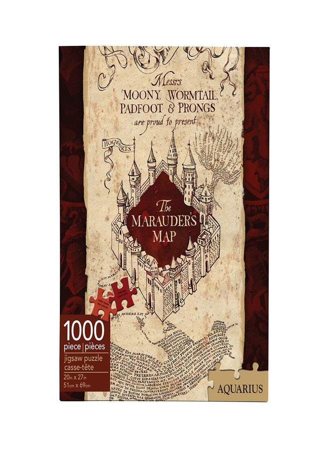 AQUARIUS Harry Potter Marauder’s Map 1000-Piece Jigsaw Puzzle - Officially Licensed Harry Potter Merchandise & Collectibles - Image 1