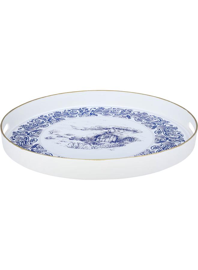 Alsaif Plastic Serving Topper 42 Cm Round White - Image 1