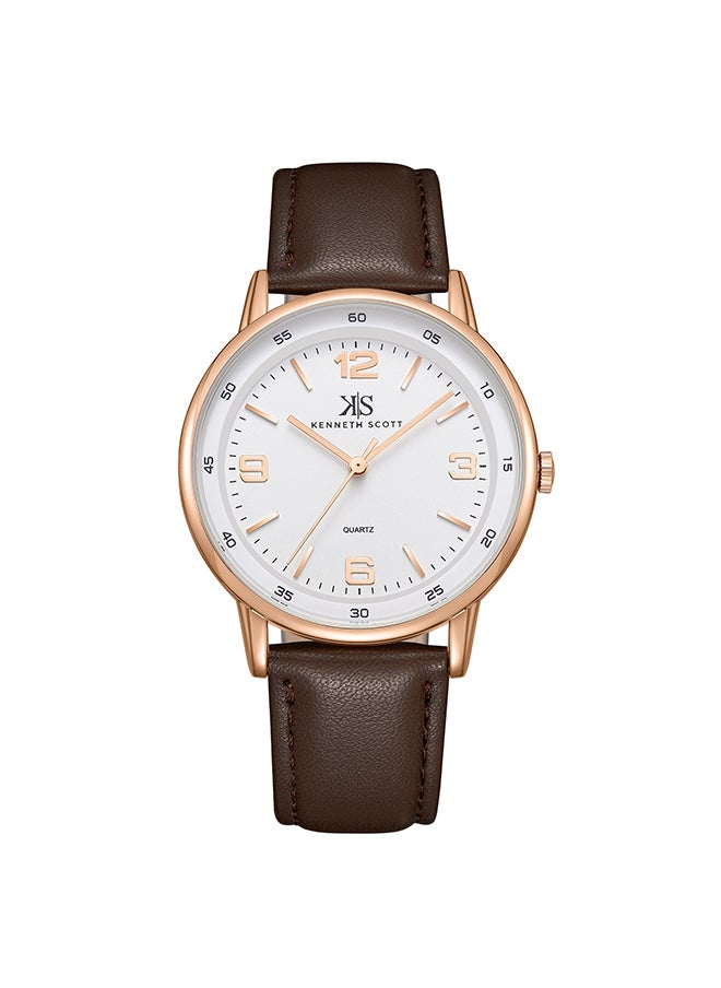KENNETH SCOTT Men's Polyurethane Analog Watch K23040-RLDW - 40 mm  - Image 1