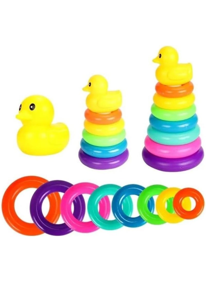 لعبة الحلقات الملونة للتكديس - Rainbow Stacking Ring - Image 3