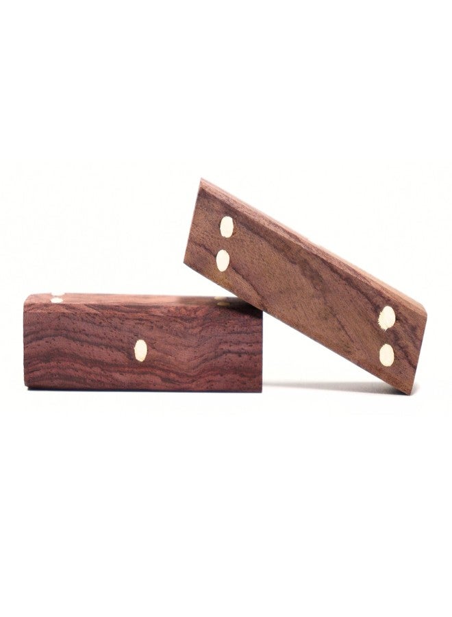 Pyengora Dayakattai Chausar Pachikalu Dice for Playing Ludo Snake Ladder Board |2 no Wooden Dices |Small Décor Pieces - Image 1