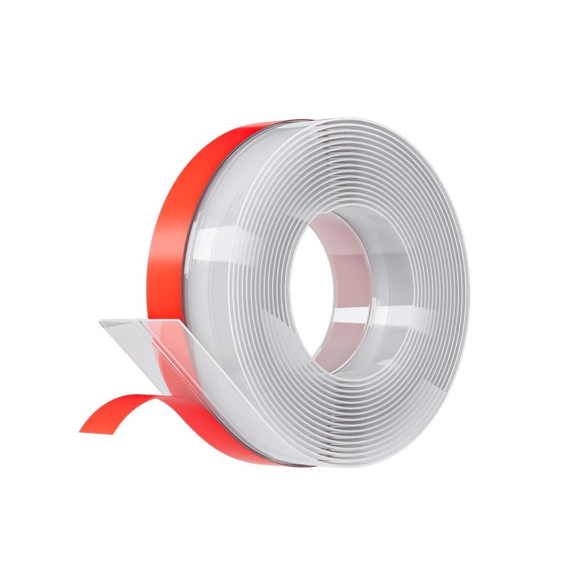 Pluden Door Weather Stripping, Silicone Door Seal Strip Sealing Tape, Door Draft Seal Adhesive Seal Tape for Doors Windows and Shower Glass Door Gaps (Thickness Upgrade) - Image 1