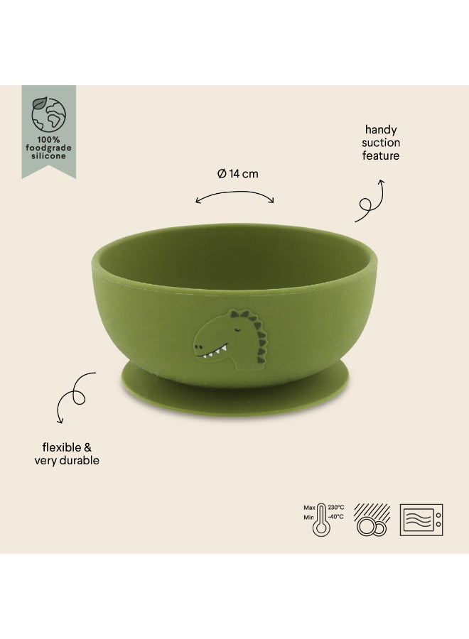 Trixie Silicone Feeding Bowl With Suction - Mr. Dino - Image 2