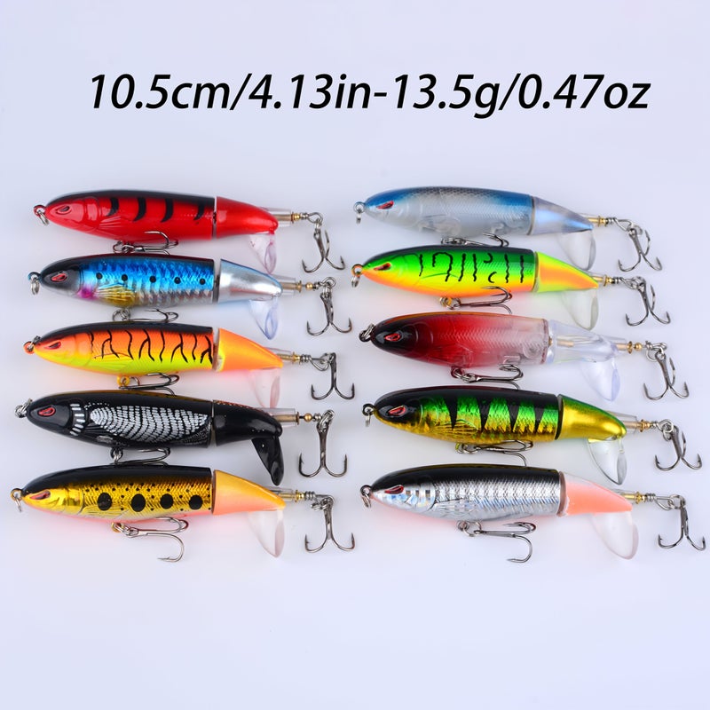 Fishing Lure Hard Bait 10.5cm 13.5g Pencil Wobber Surface Swimmer Tractor - Image 5