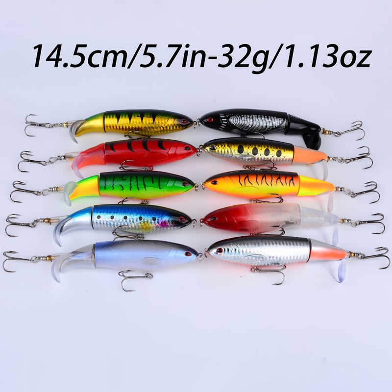 Fishing Lure Hard Bait 10.5cm 13.5g Pencil Wobber Surface Swimmer Tractor - Image 3