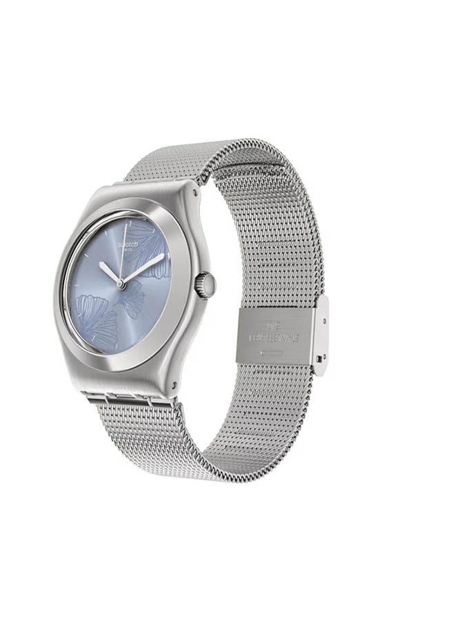 سواتش ساعة يد من ستانلس ستيل عقارب ومقابض YLS231M - Image 2