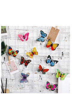 MOSH 3D LED Butterfly Decoration Night Light Sticker Single and Double Wall Light for Garden Backyard Lawn Party Festive Party Nursery Bedroom Living Room (24 Pieces)  - Image 5