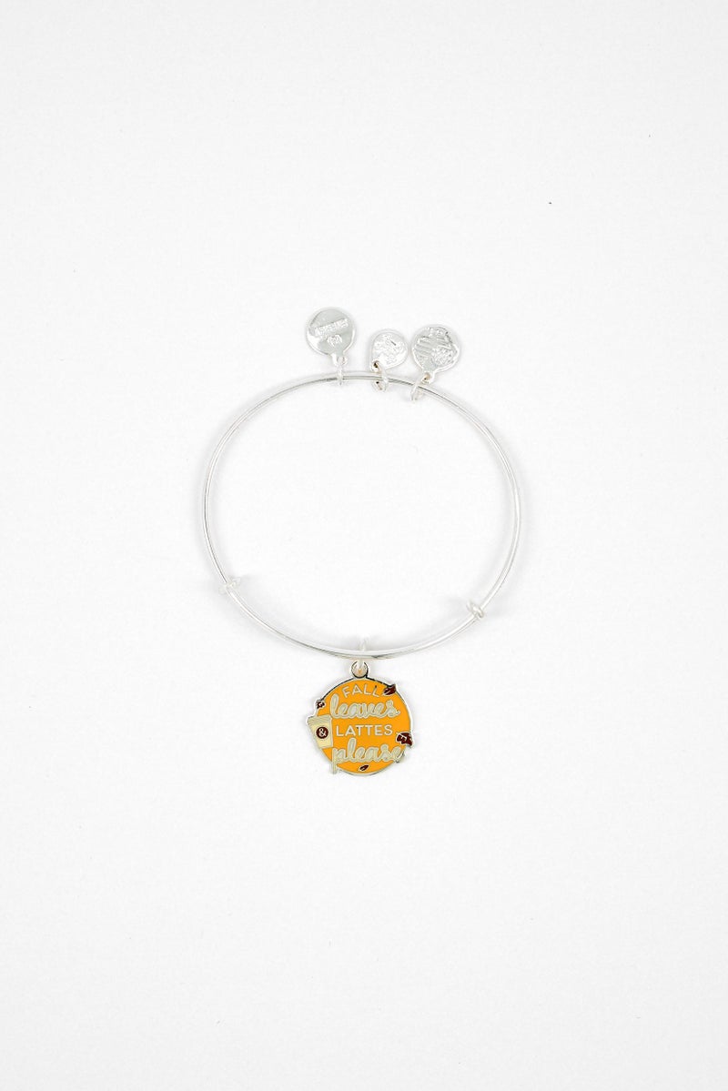 ALEX AND ANI Women Lattes Please Expandable Bangle Bracelet, Silver  - Image 2