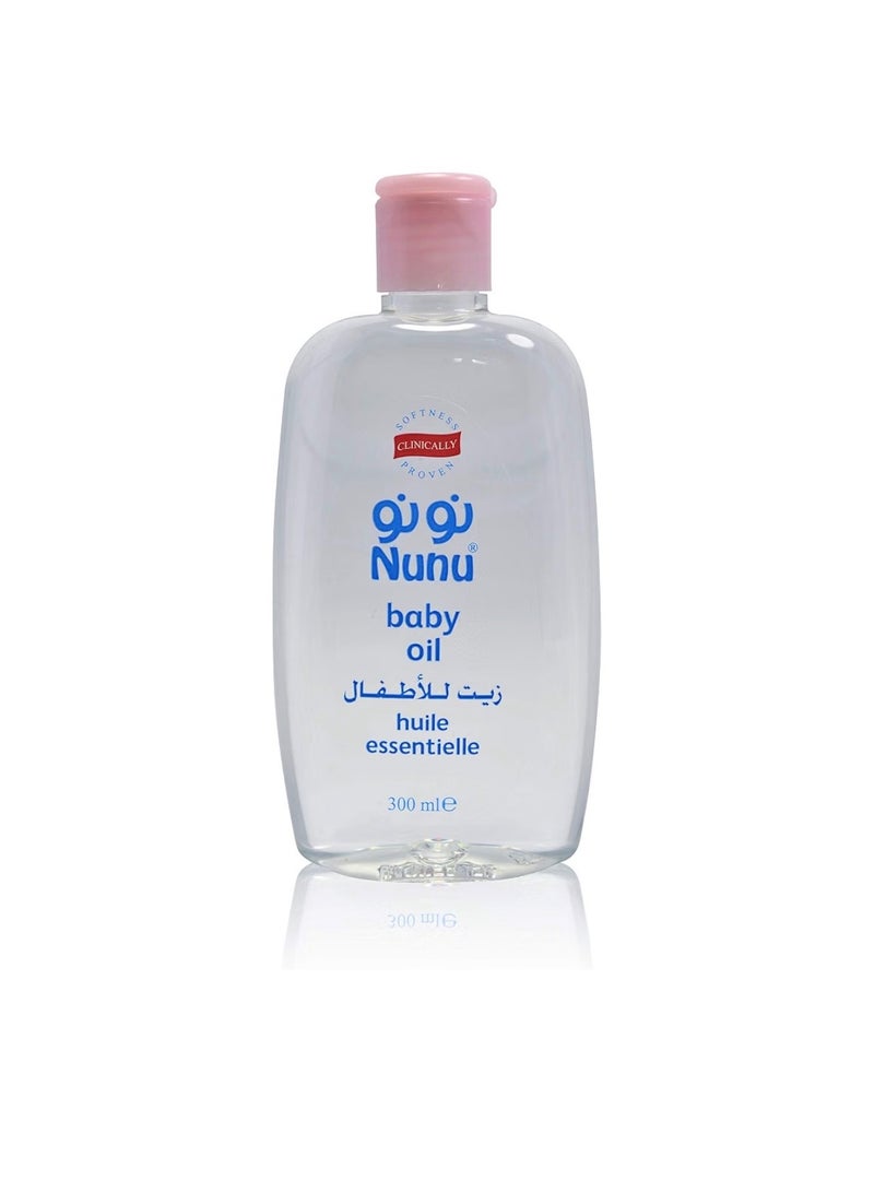 Nunu Gentle Baby Oil for Massage and Skincare 300ml - Image 2