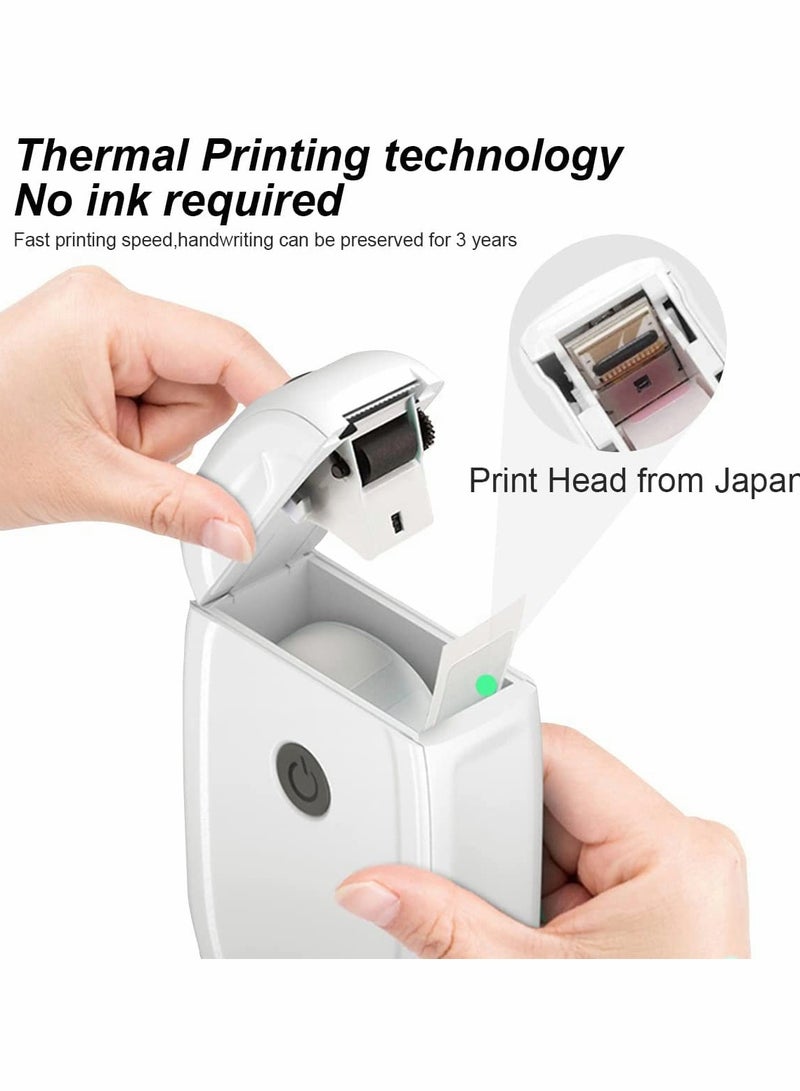 P11 Label Makers, Portable Thermal Sticker Printer Machine with Tape, Inkless & Wireless, Labelmaker for Home Edit and Office Organization (White) - Image 2