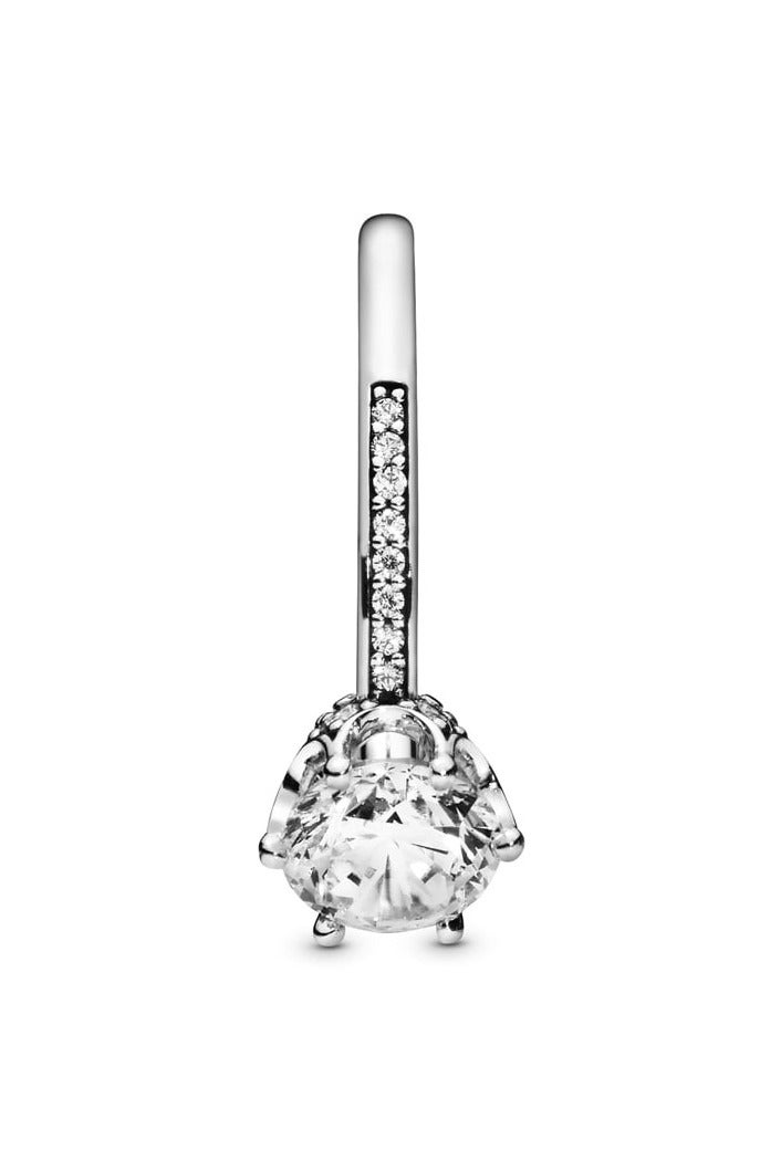 PANDORA Crown Sterling Silver Ring with Clear Cubic Zirconia - Image 4