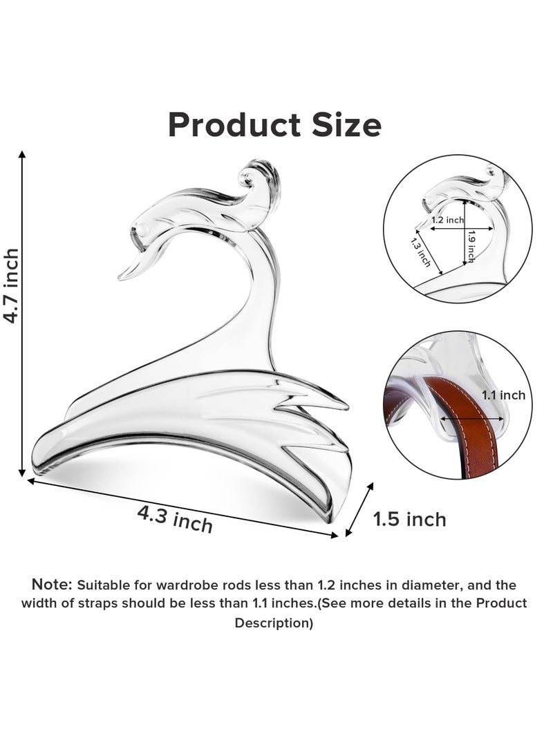 SOLARAE 4 Pcs Purse Hanger Hooks Tote Bag Hangers Handbag Organizers for Hanging Purses Totes Satchels Handbags Backpacks  (Clear) - Image 3