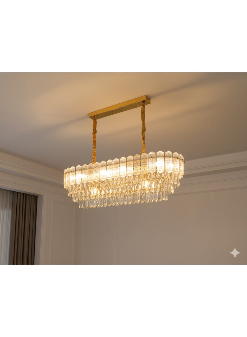 Hummer Modern golden chandelier, E14*14L sockets, diameter 1000×350 mm - Image 1
