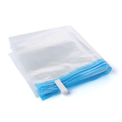 SONIQE Vacuum Storage Reusable Zip Lock Smart Space Saver Bags (Pack of 4) - Image 2