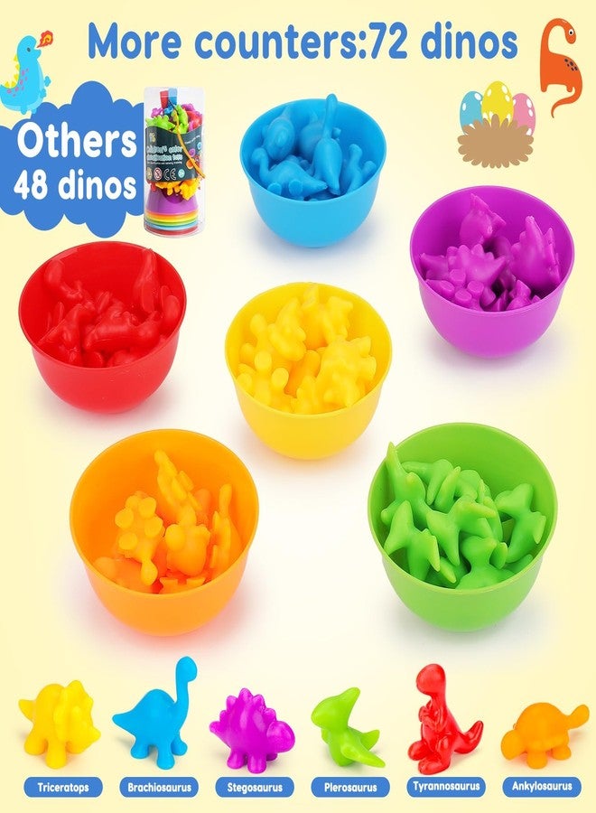 Tsomtto Counting Dinosaurs Montessori Toys for 3 4 5 Years Old Boys Girls Toddler Manipulatives Preschool Learning Activities Kindergarten Educational Sensory Fine Motor Skills Toys for Kids Ages 2-4 3-5 4-8 - Image 3