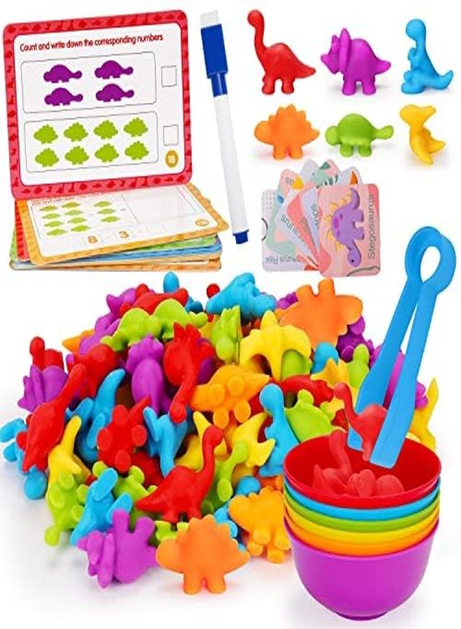 Tsomtto Counting Dinosaurs Montessori Toys for 3 4 5 Years Old Boys Girls Toddler Manipulatives Preschool Learning Activities Kindergarten Educational Sensory Fine Motor Skills Toys for Kids Ages 2-4 3-5 4-8 - Image 1