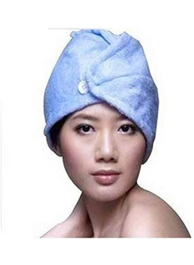 نيبمينينت 2Pcs Original Hair Towel, Ultra Absorbent & Fast Drying Microfiber Towel For Fine Delicate Blue - Image 1
