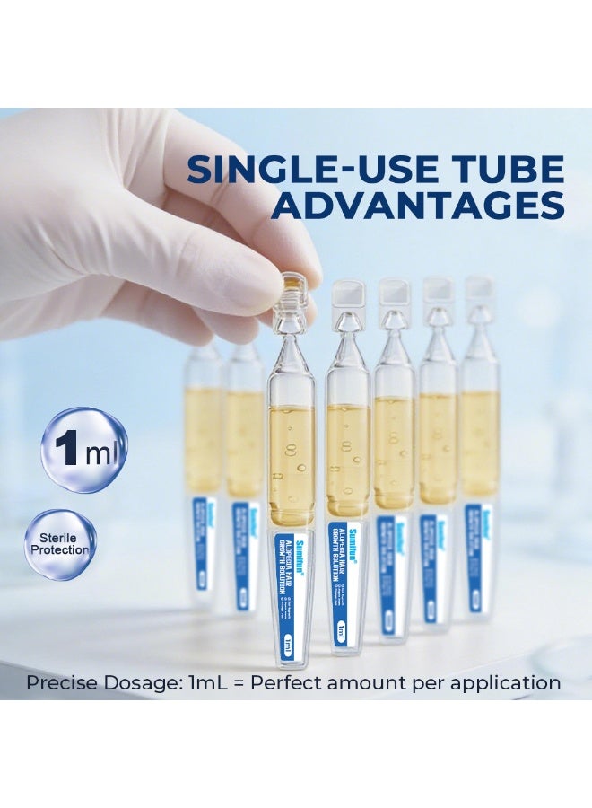 Sumifun Alopecia Hair Growth Solution, 1ml Single-Use Tubes for Hair Regrowth, Alopecia Areata Support & Stronger Hair, 5 Count - Image 3