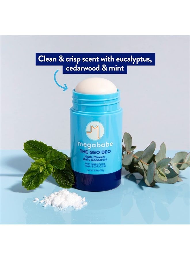 مزيل العرق اليومي - جيو ديو مع المعادن المتعددة | خالي من الألمنيوم، طبيعي بالكامل | الكافور، خشب الأرز والنعناع | 2.6 أونصة