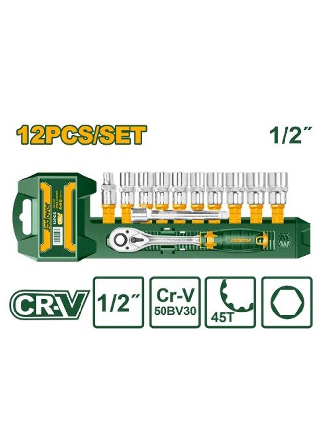 Jadever Jadvever 12 Pcs 1/2" socket set JDST2212 - Image 2
