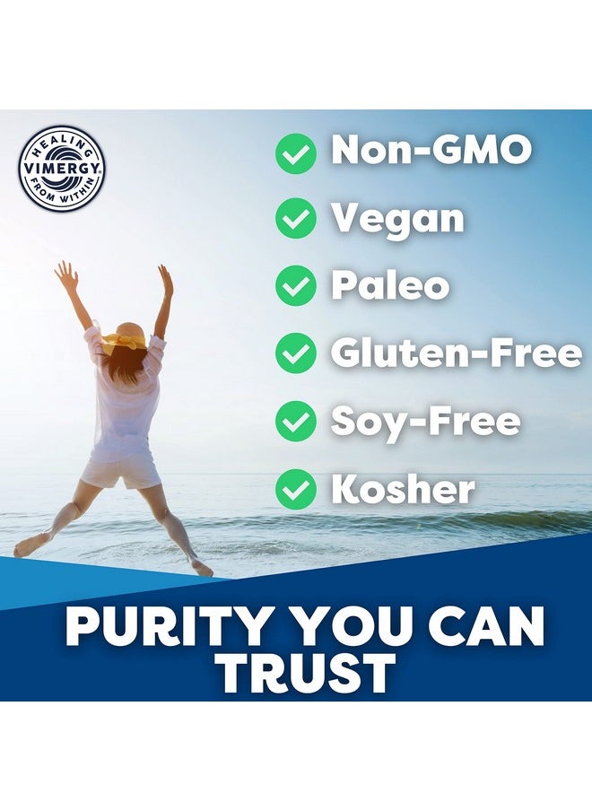 Vimergy كبسولات MSM مع السيليكا والكالسيوم 120 وجبة تدعم صحة العظام تعزز صحة الشعر والأظافر Nongmo خالية من الجلوتين كوشير خالية من الصويا خالية من الذرة صديقة للنباتيين والنباتيين  - Image 5