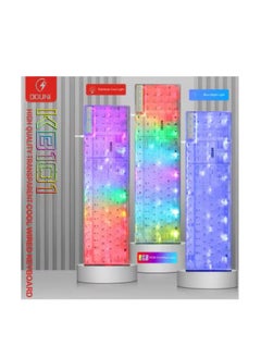 Generic transparent keyboard with Fixed background lights with different mixed 7 colors 104 keys High quality  - Image 3
