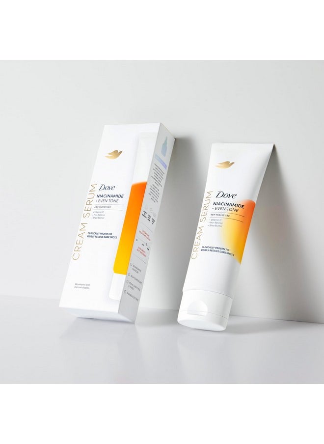 Dove Dove Body Cream Serum Niacinamide + Even Tone for Dark Spots and Uneven Tone with Vitamin C, Pro-Retinol and Shea Butter Lotion, 8 oz  - Image 2