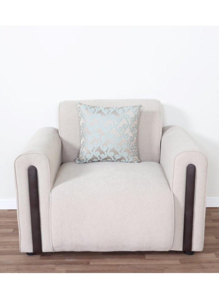 4-Person Sofa Set Soft Fabric Modern Design Relaxing 2 Pieces 3-Person Sofa and Living Room Chair