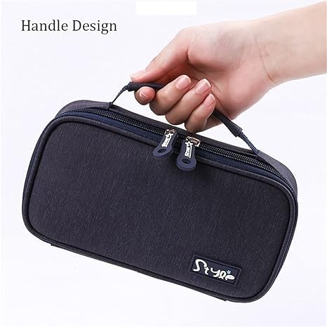 TEMSON Pencil Pouches for Kids, Stylish Pouch for Girls, Pencil Case for Girls and Boys, Pencil Pouches - Pencil Pouches for Kids, Stationary Organizer (6765)(Blue) - Image 3