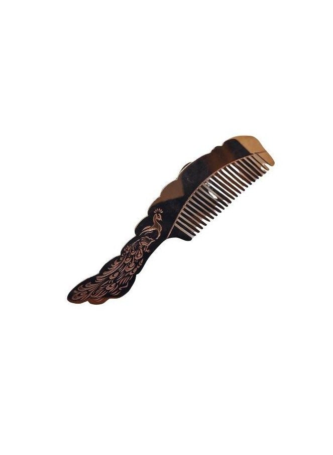 "مشط الطاووس النحاسي – أناقة محفورة بآية قرآنية" - Image 3