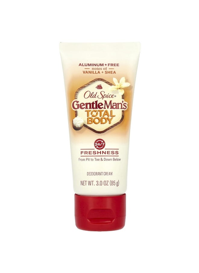 Old Spice - Old Spice, Gentle Man's Total Body, Deodorant Cream, Aluminum Free, Vanilla + Shea , 3 oz (85 g) - Image 1