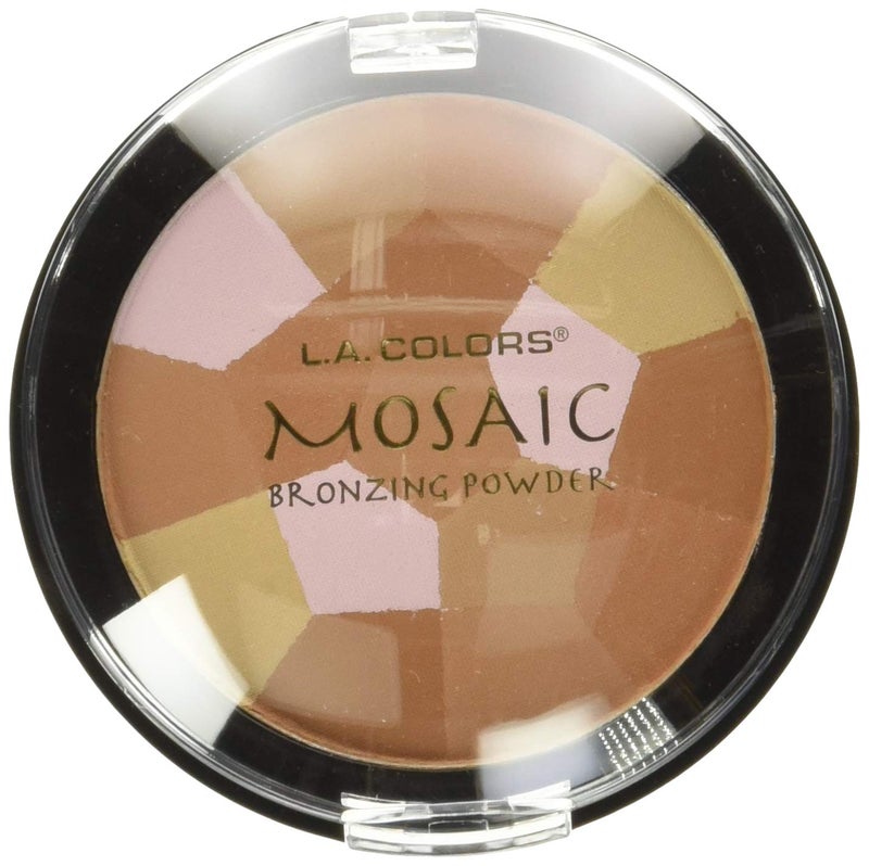 L.A. COLORS HD Mosaic Bronzer (carded), Sun-Kissed Bronze CBMP270 - Image 3