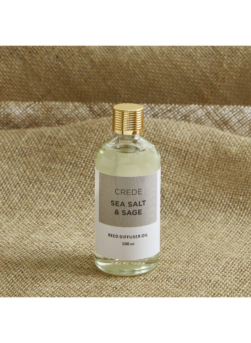 Home Box Crede Sea Salt and Sage Reed Diffuser Oil Refiller  100 ml  - Image 1