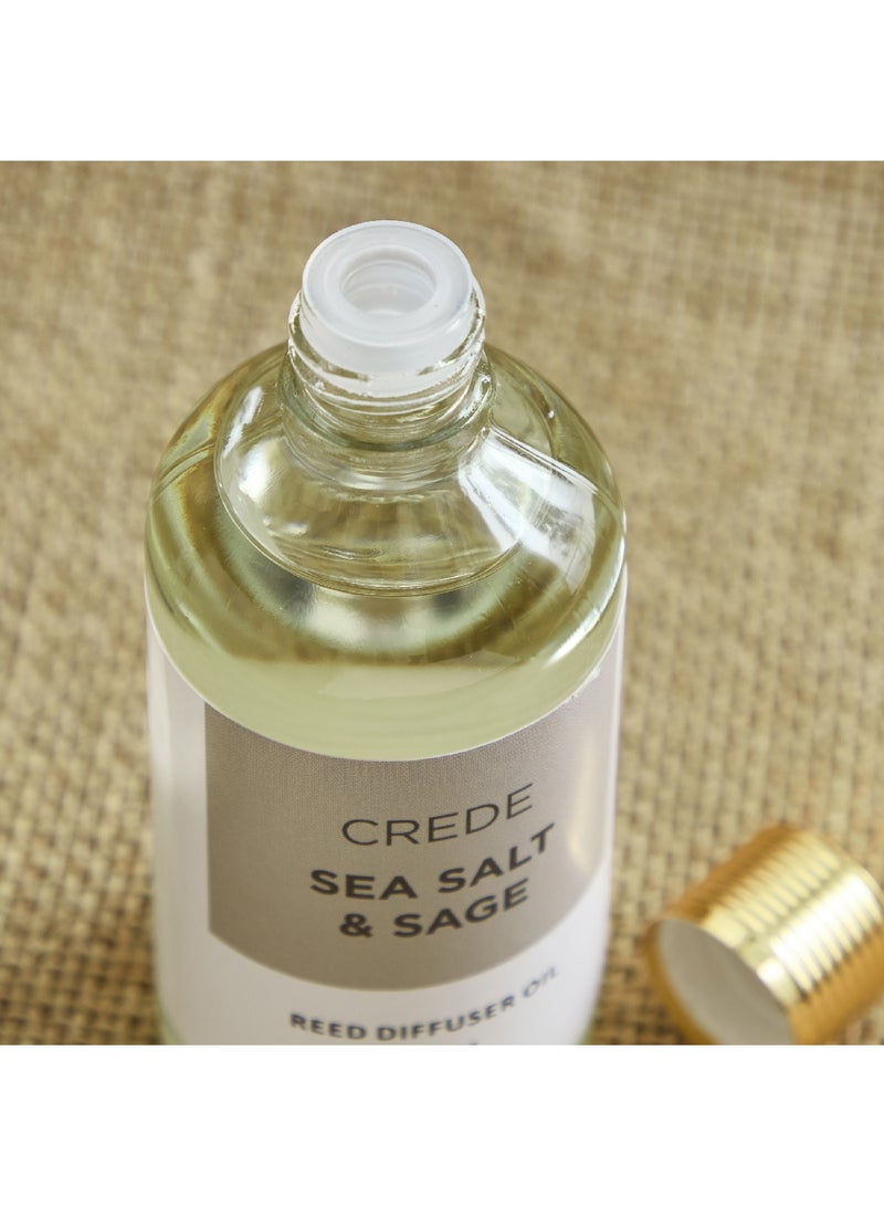 Home Box Crede Sea Salt and Sage Reed Diffuser Oil Refiller  100 ml  - Image 3