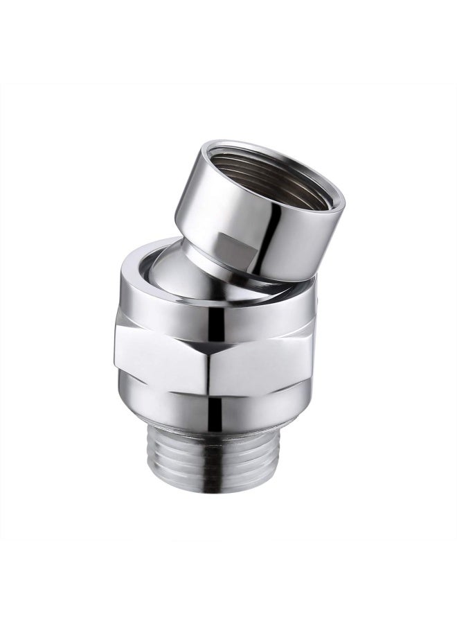 Kes Shower Connector Ball Joint Shower Head Swivel Ball Adapter Brass Adjustable Shower Arm Extension Universal Component Polish Chrome Psb101 Ch - Image 1