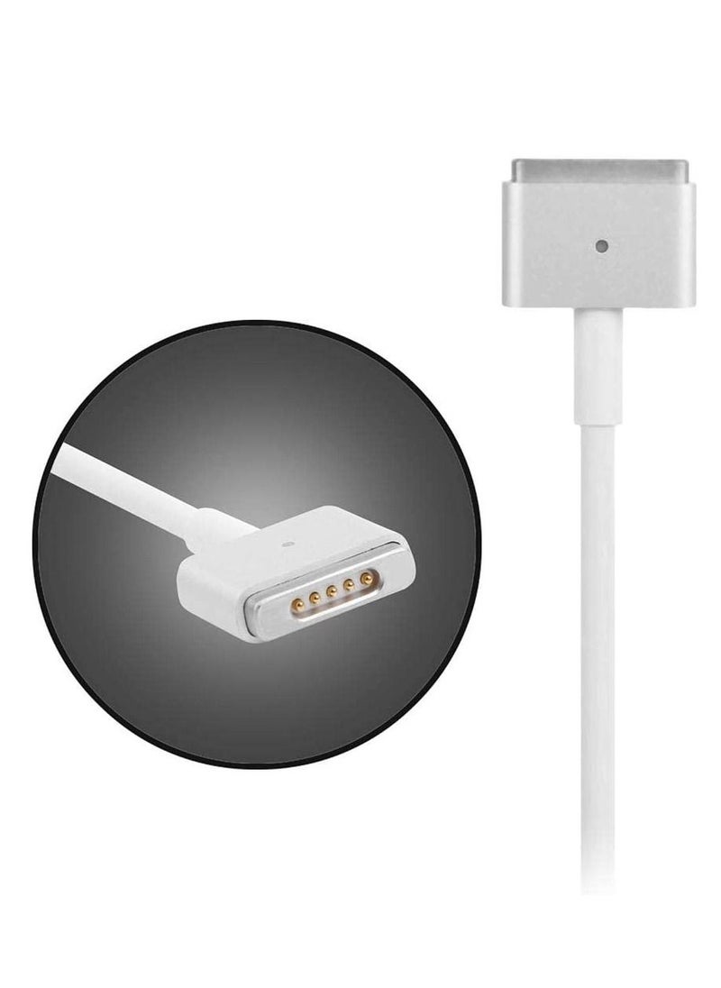 Ntech - NTECH Replacement AC Power Adapter (85W) T-Tip Magnetic Connector For Macbook Pro Compatible Model A1181 / A1278 / A1344 / A1425 / A1465 / A1502 / A1398 / A1424 - White - Image 1