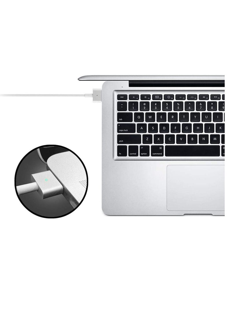 Ntech - NTECH Replacement AC Power Adapter (85W) T-Tip Magnetic Connector For Macbook Pro Compatible Model A1181 / A1278 / A1344 / A1425 / A1465 / A1502 / A1398 / A1424 - White - Image 1