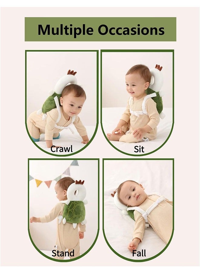 Baby Headrest Infant Plush Turtle Anti-Collision Headrest Baby Head Protection Backrest Child Toddler Anti-Fall Cap - Image 5